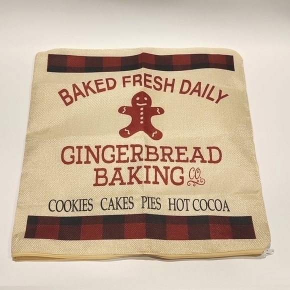Pillow Covers Holiday Baking Theme Accent‎ Covers Set of 2 NWOT - Picture 7 of 7